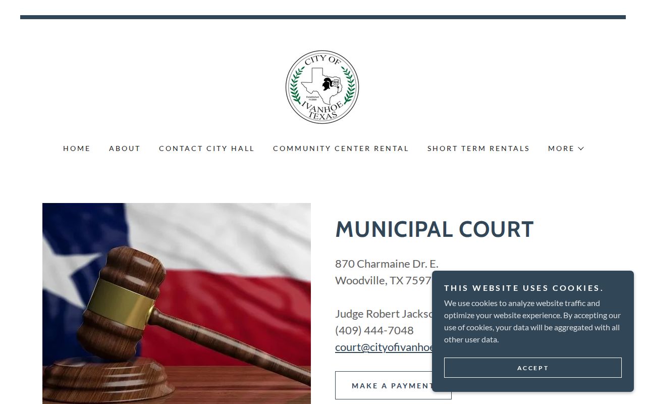 Ivanhoe Municipal Court contact and appointment details
