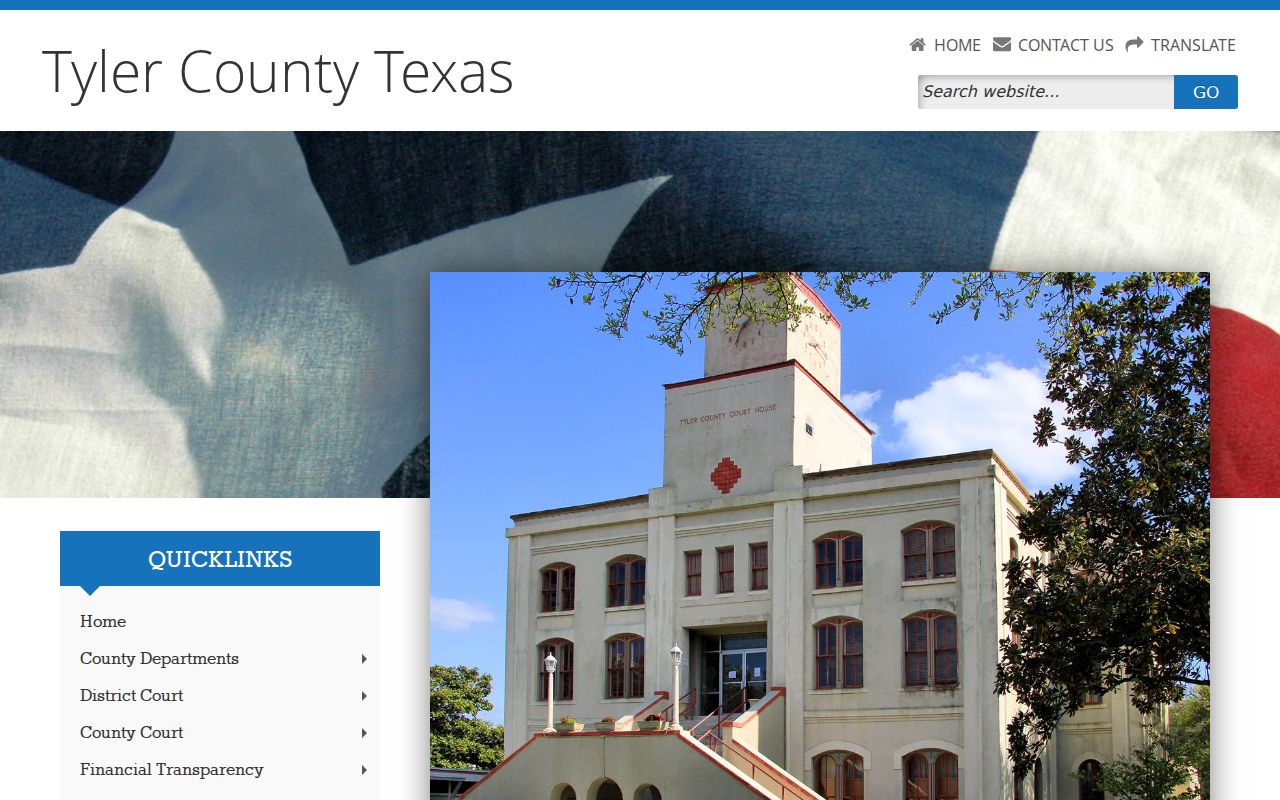 Tyler County warrant records courthouse and county department reference